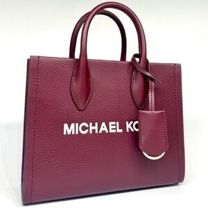 Michael Kors Mirella Small Signature Logo Crossbody Bag Ox Blood